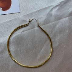 These big mommas are 2.5 inches. They are hand formed from brass wire with a sterling silver hook that goes through your ear. These beauties are my take on a classic hoop that you will wear for years to come!! Artisan Earrings, Paper Crane, Mixed Metals, Earring Backs, Hoop Earrings, Brass, Sterling Silver, Silver