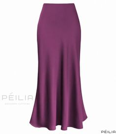 Sleek and Elegant High-Waisted Fish Tail Half Skirt with Smoothly Textured Finish – Peilia Chic Flared Skirt With Wide Waistband, Chic Skirt With Wide Waistband, Chic Flowy Skirt With Wide Waistband, Chic Lightweight Skirt With Wide Waistband, Fitted Maxi Skirt With Wide Waistband For Spring, Elegant Summer Skirt With Wide Waistband, Chic Purple Evening Skirt, Elegant High-waist Flowy Skirt, Elegant High Waist Flowy Skirt