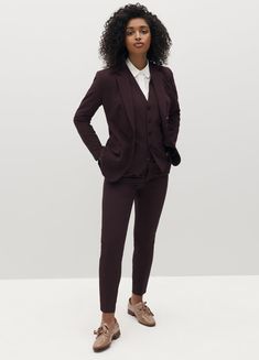 Burgundy Women's Suit | Suits for Work, Weddings & More Wedding Suit Women Tomboys, Women Groomsmen Outfits, Formal Suits For Women Prom, Suits For Women Wedding Guest, Tomboy Wedding Outfit Guest, Bridesmaid Suits For Women, Burgundy Pantsuit, Pant Suits For Women Wedding Guest, Burgundy Suit Women