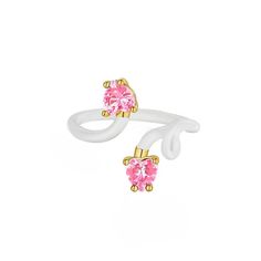 Complement your unique style with this House of Frosted white enamel & pink topaz ring. Click on this JEWELRY & WATCHES GUIDE to learn about fit, styles, materials and more! Complement your unique style with this House of Frosted white enamel & pink topaz ring. Click on this JEWELRY & WATCHES GUIDE to learn about fit, styles, materials and more! FEATURES Width: 3 mm Shank style: straight Metal: sterling silver Plating: 14k gold Finish: polished Nickel freeSTONE DETAILS Stone type: pink topaz Tot Fine Jewelry Pink Enamel Ring, Pink Enamel Ring For Anniversary, Fine Jewelry Style, White Enamel Open Ring For Anniversary, Pink Enamel Ring Fine Jewelry For Anniversary, Pink Enamel Ring For Anniversary, Fine Pink Enamel Rings, White Enamel Sterling Silver Ring As A Gift, White Sterling Silver Enamel Ring As Gift, Pink Enamel Ring Fine Jewelry