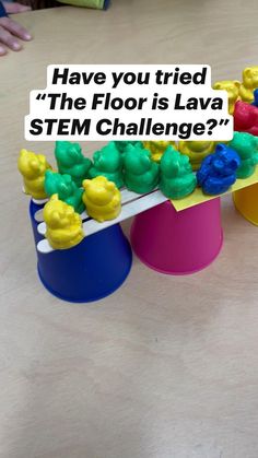 Stem Challenge Kindergarten, Stem Activities Preschool, Kindergarten Stem, Floor Is Lava, Steam Ideas, Preschool Stem, The Floor Is Lava, Stem Challenge, Activities Preschool