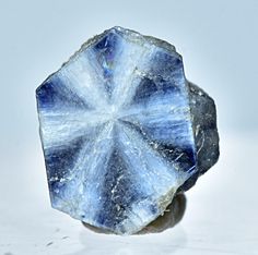 Description: Rare Terminated Natural Sapphire Trapiche Crystal. * Size: 7 mm x 6 mm x 4 mm * Weight: 1.70 Carat * Color: As shown * Treatment : None * Origin: Badakshan Afghanistan Shiny Rocks, Rare Minerals, Quartz Geode, Inspo Board, Minerals And Gemstones, Rock Hounding, Shiny Things, Crystal Items