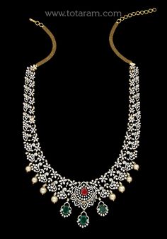 18 karat gold 'detachable / 5 in 1' diamond long necklace with color stones & culture pearls
  this product has inter changeable stones in the necklace and pendant.
  this product has a detachable pendant which can be used as a separate pendant with most chains.
  it can also be used as a short necklace


enhance your beauty with 18 karat gold diamond long necklace from india  indulge in luxury with our exquisite 18 karat gold 'detachable / 5 in 1' diamond long necklace with color stones & cultu Diamond Long Necklace, Detachable Pendant, Enhance Your Beauty, Color Stones, Short Necklace, Cultured Pearls, Long Necklace, Stone Color, Gold Diamond