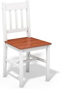 a white and wooden chair on a white background