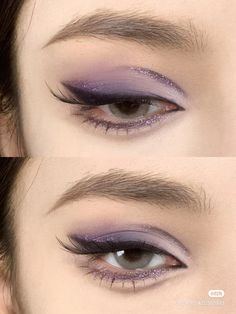 Mauve Makeup, Almond Eye Makeup, Purple Makeup Looks, Big Eyes Makeup, Purple Makeup, Smink Inspiration, Ethereal Makeup, Eye Makeup Steps