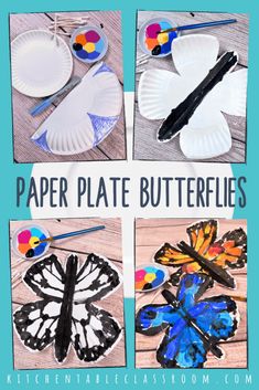 paper plate butterfly craft for kids to make