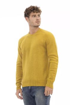 Infuse your wardrobe with the minimalist sophistication of Alpha Studio’s Crewneck Sweater. Expertly crafted in Italy, this vibrant yellow piece promises to elevate your style and keep you comfortably warm with its luxurious 100% wool fabric. Its classic long sleeves, ribbed collar, cuffs, and bottom detailing ensure a refined fit that’s both timeless and current. Perfect for the fashion-forward individual seeking to make a bold statement. Color: Yellow Material: 100% Wool Country of origin: IT Yellow Crewneck, Woolen Sweaters, Crewneck Design, Sweaters Crewneck, Premium Brands, Staple Pieces, Sweater Sleeves, Crewneck Sweater, Wool Sweater