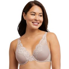 Say hello to super soft lace that provides all day comfort with this Bali One Smooth U Comfort Stretch Lace Underwire bra. Along with superb support, this smoothing bra has soft stretch lace at the neckline that follows your contours without gaps for a flexible fit. Click on this INTIMATES & SLEEPWEAR GUIDE to find the perfect fit and more! Say hello to super soft lace that provides all day comfort with this Bali One Smooth U Comfort Stretch Lace Underwire bra. Along with superb support, this sm Shaper Panty, Bali Bras, Different Necklines, Convertible Bra, Lace Underwire, Lounge Lingerie, Full Coverage Bra, Everyday Bra, Womens Bras