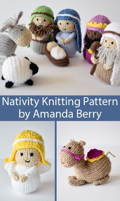 crochet nativity knitting pattern by amanda berry for the littlest lambs