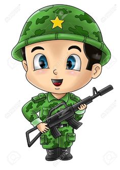 Cartoon Artwork, Drawing Cartoon, Cartoon Drawing, Cartoon Illustration, Soldier, My Saves