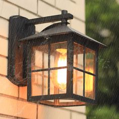 "Antique Lantern Shaped Glass Waterproof Black Modern Wall Sconce Lighting Wall Lamp Wall Lights Fixture for Outdoor Courtyard" Garden Garage, Antique Lanterns, Home Porch, Classic Outdoor, Modern Wall Sconces, Outdoor Wall Lantern, Traditional Lighting, Wall Lantern, Porch Lighting