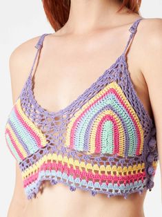 Crochet cotton topMulticolor pattern100% handmadeAdjustable strapsMultisize fit100% cotton Trendy Cotton Crochet Top For Beach, Multicolor Vacation Tops With Adjustable Straps, Multicolor Crochet Cotton Top, Handmade Multicolor Crochet Cotton Top, Trendy Cotton Crochet Top With Crochet Trim, Pink Cotton Crochet Top Trendy, Multicolor Cotton Tops With Crochet Trim, Multicolor Crochet Lace Cotton Top, Trendy Multicolor Crochet Top For Vacation