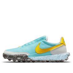 (WMNS) Nike Waffle Racer Crater 'Bleached Aqua' CT1983-400 (SNKR) Fashion Athletic Shoes, Nike Waffle Racer, Nike Waffle, Athletic Fashion, Waffles, Athletic Shoes, Bleach, Nike, Sports Shoes