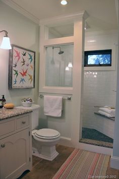 the bathroom is clean and ready to be used by someone who likes it on their phone