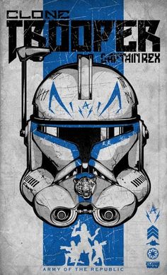 a star wars poster with a helmet on it's face and the words trooper written in