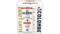 a carton of colombie coffee on a white background