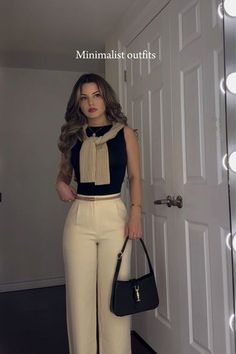 Nice Outfit With Jeans, Outfit Ideas Formal Casual, Models Casual Outfits, Dressing Like A Woman, Business Pants Outfit Street Styles, Aesthetic Feminine Outfit, Elegant Casual Wear, Old Money Outfits Mom, Cute Flight Outfits