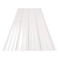 white corrugated roofing sheets on a white background