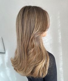 Blonde Balayage From Dark Hair, Dark Blonde Light Brown Hair Balayage, Hair Inspiration Light Brown, Soft Blowout Hair, Dark Blonde Hair Inspiration, Dark Blonde Hair Natural, Sand Hair Color, Sandy Blonde Highlights, Cool Balayage