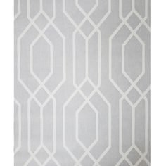 a gray and white rug with an abstract design