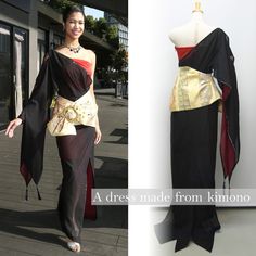 Kimono (Tomesode) Dress [size]    bust：82cm   waist：70cm   hip：90cm Made in Japan Note: Accessories are not included in the product. Japanese Kimono Fashion, Sleeveless Kimono, Japanese Dress, Womens Kimono, Fashion Inspiration Design, Japanese Outfits, Kimono Dress, Formal Attire, Formal Looks