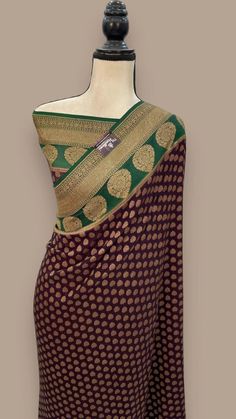 Khaddi Georgette Handloom Banarasi Saree - Antique zari Designer Georgette Pre-draped Saree With Zari Weaving, Diwali Georgette Choli With Zari Weaving, Transitional Georgette Blouse Piece With Zari Weaving, Eid Traditional Zari Weaving On Georgette Wear, Eid Traditional Georgette Wear With Zari Weaving, Eid Traditional Wear With Zari Weaving On Georgette, Eid Saree With Zari Weaving In Georgette, Eid Zari Weaving Georgette Traditional Wear, Designer Georgette Choli With Zari Weaving