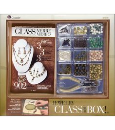 the jewelry box is packed with many different items