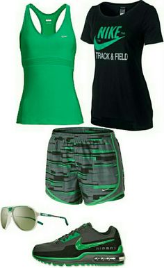 Nike Gym Outfit, Black Nike, Athletic Outfits