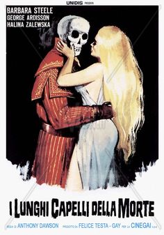 a movie poster for the film la lunani capelli dela morte starring actors