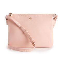 "Tote your essentials in this chic crossbody bag from LC Lauren Conrad.Tote your essentials in this chic Candide crossbody bag from LC Lauren Conrad.HANDBAG FEATURESRose gold-tone hardwareHANDBAG DETAILS8.75""H x 3""W x 6""DCrossbody strap: 21.5'' to 23.5'' dropZipper closureInterior: 2 main compartments, zip pocketCONSTRUCTION & CAREFaux leatherPolyester liningImported Size: One Size. Color: Light Pink. Gender: female. Age Group: adult." Dount Cake, 2023 Wishlist, Brown Crossbody Bag, Black Crossbody Purse, Brown Crossbody, Canvas Crossbody Bag, Crossbody Tote Bag, Heart Bag