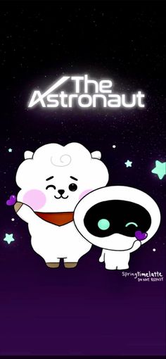 the astronaut bear is holding an object in his arms