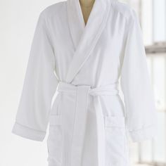 Our bestselling Deluxe Plush Spa Robe in White blends superior softness, cozy comfort, and luxurious elegance. With an incredibly soft, plush interior and a buttery soft exterior, this unisex robe is ideal for lounging in style and keeping warm. A gift-giving favorite, this robe comes in 11 colors for every personality. Personalize with monogramming for only $15 for traditional monograms, names, or initials in multiple font options and thread colors. Or, customize with logo embroidery for $30, p Spa Wrap Towel, Spa Robes, Monogram Robes, Terry Cloth Robe, Spa Wraps, Plush Robe, Terry Robe, Plus Size Robes, Personalized Robe