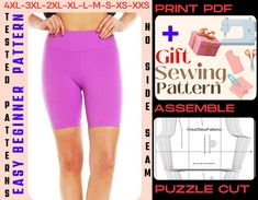 the sewing pattern for this shorts is easy to sew