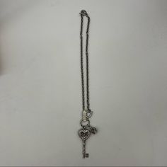 Great Condition. No Flaws. Gothic Silver Necklace With Heart Charm, Silver Gothic Necklace With Heart Charm, Luxury Victorian Heart-shaped Necklace, Juicy Couture Necklace Heart, Juicy Couture Necklace, Juicy Couture Jewelry, Juicy Couture, Vintage Necklace, Heart Necklace