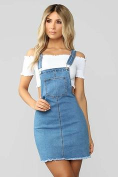 Dress Overalls Outfits, Jean Overall Dress Outfit, Jean Overall Dress, Jean Skirt Outfits, Overall Outfit, Overall Skirt, Winter Dress Outfits