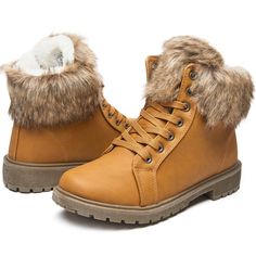 PRICES MAY VARY. [Warm fur lining]These womens winter snow boots have a synthetic fur lining.Eco-friendly while providing a warm dressing experience with a stylish winter Ankle Booties look.The thickened upper lining is good for keeping the inside of the shoe warm. [Zipper&lace up design]yageyan combined the convenient zipper design with the traditional lacing design,not only does it make our shoes easy to slip on and off, but the preserved LACES also give the shoes a richer look. [Water-resista Winter Insulated Combat Boots With Round Toe, Insulated Combat Boots With Round Toe For Winter, Winter Combat Boots With Padded Ankle And Round Toe, Winter Combat Boots With Insulated Round Toe, Insulated Winter Combat Boots With Round Toe, Ankle-high Padded Combat Boots For Winter, Winter Combat Boots With Padded Ankle, Ankle-high, Trendy Waterproof Boots For Winter, Trendy Winter Boots With Faux Fur Lining