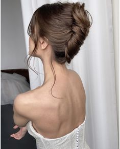 Bridesmaid Hair Inspo, Roll Hairstyle, Bridal Hair And Makeup, Formal Hairstyles, Aesthetic Hair