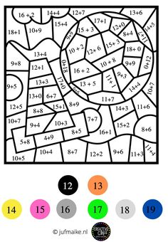 the color by number coloring page for kids