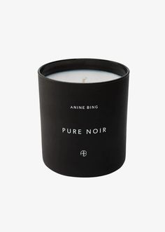 Pure Noir Candle - house of lolo Dark Notes, Black Baccara, Vegan Coconut, Black Candles, Anine Bing, Glass Vessel, Mahogany Wood, Black Glass, Boutique Hotel