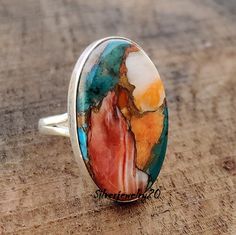 Copper Turquoise Ring, Big Stone Rings, Turquoise Jewelry Rings, Vintage Turquoise Jewelry, Daisy Ring, Promise Ring Gift, Copper Turquoise, Birthday Jewelry Gift, Ring Promise