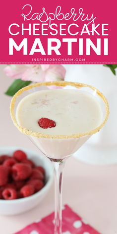 This Cheesecake Martini Recipe is the perfect creamy, fruity, and sweet cocktail for Valentine’s Day! It’s an easy and indulgent drink that adds a fun twist to your usual easy Valentine's Day drink. A must-try cocktail recipe for sweet drink lovers!