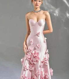 Flower Gown Dress, Womens Evening Gowns, Flower Gown, Short White Dress Wedding, Knee Length Wedding Dress, Robes D'occasion, Sweetheart Prom Dress, Elegant Prom Dresses, Looks Party