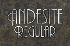 the title for an upcoming album, andeste regularr is shown in silver