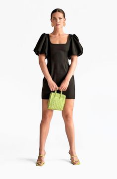 A crisp and feminine mini dress with playful voluminous puff sleeves. Meet Gigi, a dress for making an entrance & to leave a lasting impression. 96% PL 4% EL puff sleeved mini dress zip on the back Evening Mini Dress With Balloon Sleeves And Structured Shoulders, Balloon Sleeve Mini Dress With Structured Shoulders For Evening, Evening Knee-length Mini Dress With Elastic Sleeves, Summer Mini Dress With Balloon Sleeves, Cocktail Dress With Elastic Sleeves, Mini Length, Knee-length Mini Dress With Elastic Sleeves For Summer, Knee-length Mini Dress With Elastic Sleeves For Date Night, Evening Mini Dress With Balloon Elastic Sleeves, Summer Mini Dress With Balloon Elastic Sleeves