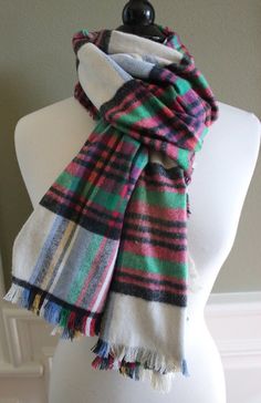 Tan Tartan Plaid Flannel Blanket Scarves Casual Plaid Scarves For Cold Weather, Cotton Scarves For Fall, Scottish Plaid Winter Scarf, Arm Knitting Scarf, Flannel Scarf, Flannel Scarves, Picture Blanket, Blanket Scarves, Small Blankets