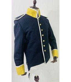 ad eBay - UNIFORM VARIETY British Napoleon Uniform. Napoleon Uniform Reproduction. All type of Military Uniform. Color :Navy Blue /Custom color is available. Historical Design Long Sleeve Outerwear For Fall, Historical Long Sleeve Outerwear For Fall, Fitted Blue Outerwear For Costume, Fitted Historical Design Outerwear With Long Sleeves, Costume Outerwear With Epaulettes And Long Sleeves, Royal Long Sleeve Winter Blazer, Blue Winter Uniform Outerwear, Royal Fitted Fall Outerwear, Royal Fitted Winter Outerwear