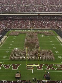 a football stadium filled with lots of people