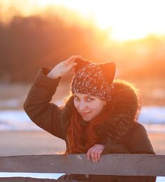 Winter fox Hat with Black ears Knitting Handmade unisex adult Winter Beanie With Cat Ears, One Size Fits Most, Winter Adjustable Cat Ears Beanie, Adjustable Winter Beanie With Cat Ears, Winter Beanie With Adjustable Fit And Cat Ears, Adjustable Cat Ears Beanie For Winter, Winter Casual Crochet Hat With Cat Ears, Casual Crochet Hat With Cat Ears For Winter, Casual Crochet Cat Ears Hat For Winter, Winter Crochet Hat With Cat Ears