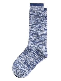 A soft sock in a breathable stretch-cotton blend with rib-knit openings and angled toe seams for a better, more comfortable fit.  Fits men's shoe sizes 8-12. Casual Lightweight Comfortable Socks, Super Soft Cotton Socks, Casual Blue Super Soft Socks, Comfortable Casual Mid-calf Socks, Casual Comfortable Mid-calf Socks, Casual Super Soft Stretch Socks, Casual Mid-calf Ribbed Socks, Super Soft Comfortable Cotton Socks, Comfortable Ribbed Casual Socks