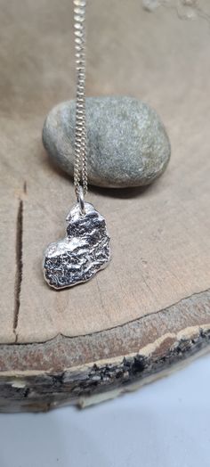 The molten heart necklace made using sterling silver. This pendant is unique in its own, it is melted which created this organic look. This can wear on it's  own or can wear layered.  This is made using solid sterling silver which give you a fair weight. Ideal gift for special occasion.  This will come in a gift boxed. Silver Cat Pendant, Cat Necklace Silver, Sterling Silver Cat, Cat Pendants, Silver Cufflinks, Cat Necklace, Lovely Ring, Sentimental Gifts, Necklace Sterling Silver